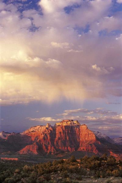 UT, Zion NP Storm over back of West Temple